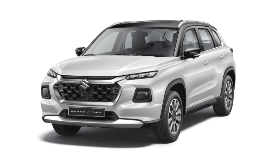 Grand Vitara - Arctic White Pearl with Midnight Black Pearl Roof