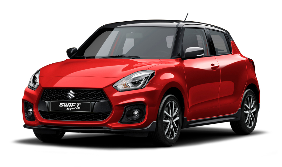 Swift Sport - Burning Red Pearl Metallic & Super Black Pearl Roof